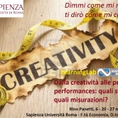 Dalla creatività alle peak performances: quali strategie, quali misurazioni? LearningLab MbM a La Sapienza Roma – 6, 20, 27/11/2017